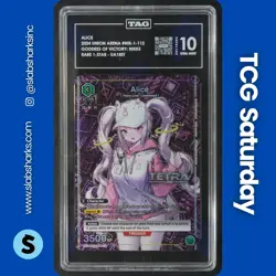 2024 UNION ARENA #UE14BT/NIK-1-112 ALICE GODDESS OF VICTORY: NIKKE RARE TAG 10 - Image 1