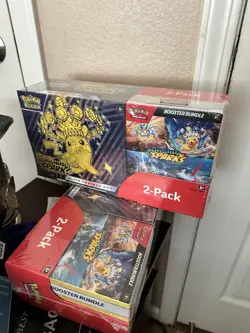 Pokemon Surging Sparks ETB + Booster Bundle Costco 2-pack Sealed - Image 1