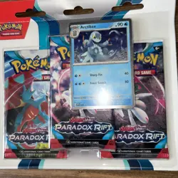 Pokemon TCG: Paradox Rift 3 Pack Blister - Arctibax - Scarlet And Violet - Image 2