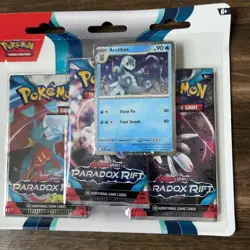 Pokemon TCG: Paradox Rift 3 Pack Blister - Arctibax - Scarlet And Violet - Image 4
