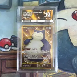 ACE 10 Snorlax 093/070 Peerless Fighter UR Japanese Full Art Graded Pokemon TCG - Image 1
