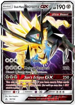 Pokemon Dusk Mane Necrozma GX NM 1st Edition Normal SM - Ultra Prism - Image 1