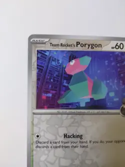 Team Rocket's Porygon 153/182 Reverse Holo NM | Pokemon Destined Rivals - Image 3