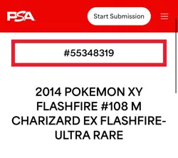 2014 POKEMON XY #108 M CHARIZARD EX FLASHFIRE ULTRA RARE PSA 9 MINT - Image 3