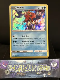 Pokemon Card Keldeo 26/73 Shining Legends Holo Rare NM - Image 1