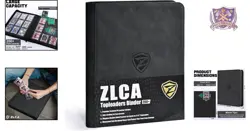 Trading Card Binder Faux Leather 9-Pocket Large Capacity for PTCG MTG Sports - Image 2