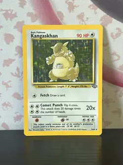 Pokemon TCG Kangaskhan 05/64 Jungle Set Vintage Holo Rare Card WOTC 1999 LP - Image 1