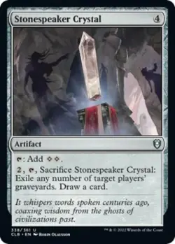 Stonespeaker Crystal -Foil Light Play MTG - Image 1
