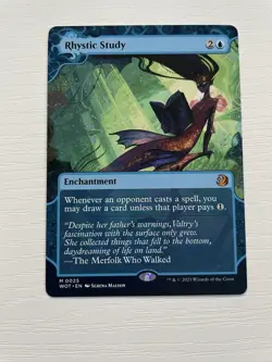 Rhystic Study NM [Wilds of Eldraine: Enchanting Tales] Mtg Magic #025 - Image 1