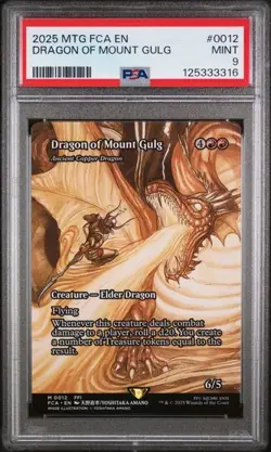 2025 MTG Final Fantasy Dragon Of Mount Gulg Ancient Copper Dragon #12 PSA 9 - Image 1