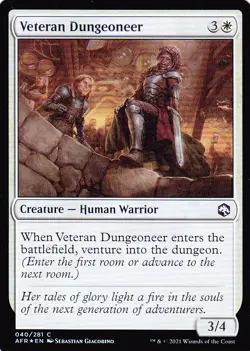 ADVENTURES IN THE FORGOTTEN REALMS..VETERAN DUNGEONEER..FOIL..MTG..NRMT NP..COM - Image 1