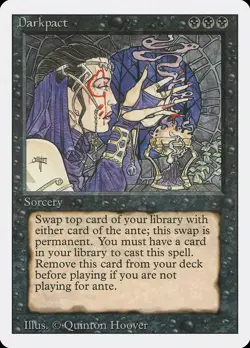 Darkpact Revised HEAVILY PLD Black Rare Reserved List MAGIC MTG CARD ABUGames - Image 1