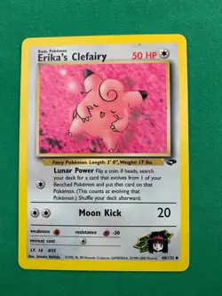 Pokemon Card - Gym Challenge 40/132 - ERIKA'S CLEFAIRY (uncommon) - Image 1
