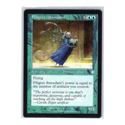 Filigree Attendant 85 Regular Uncommon Retro Frame MTG 22 CMD: The Brothers' War - Image 1
