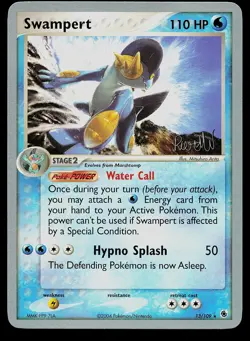 Pokemon Card - Swampert Ruby & Sapphire 13/109 Holo Rare - Image 1