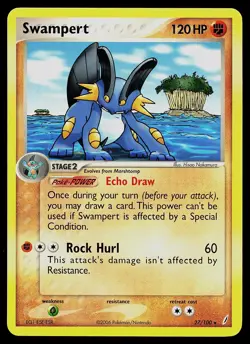 Pokemon Card - Swampert Crystal Guardians 27/100 Rare - Image 1