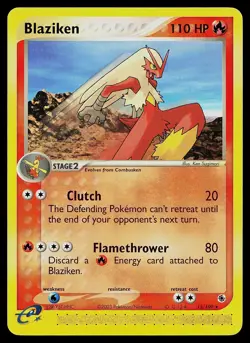 Pokemon Card - Blaziken Ruby and Sapphire 15/109 Rare - Image 1
