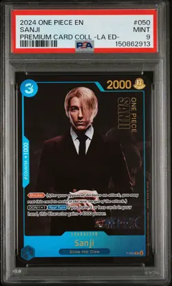 2024 ONE PIECE PREMIUM CARD COLLECTION -LIVE ACTION EDITION- #050 SANJI PSA 9 - Image 1