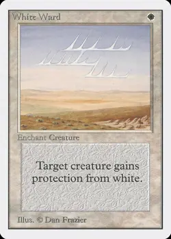 White Ward Unlimited NM White Uncommon MAGIC THE GATHERING MTG CARD ABUGames - Image 1
