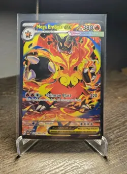 Mega Emboar ex 273/217 SIR Ascended Heroes Pokemon Card NM Full Art - Image 1