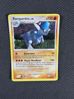 Swirl LP Rampardos Holo 33/123 Mysterious Treasures Exclusive 2007 Pokemon Card - Image 5