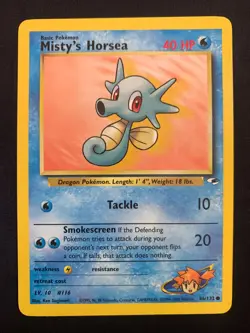 MISTY'S HORSEA - 086/132 - GYM HEROES - POKEMON CARD - LP - Image 1