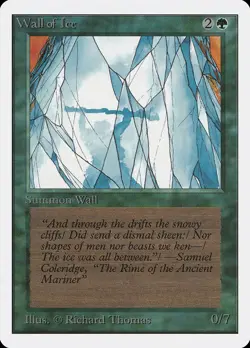 Wall of Ice Unlimited NM Green Uncommon MAGIC THE GATHERING MTG CARD ABUGames - Image 1