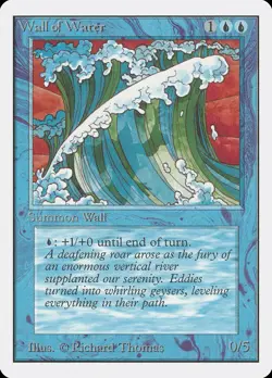Wall of Water Unlimited NM Blue Uncommon MAGIC THE GATHERING MTG CARD ABUGames - Image 1