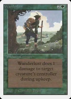 Wanderlust Unlimited NM Green Uncommon MAGIC THE GATHERING MTG CARD ABUGames - Image 1