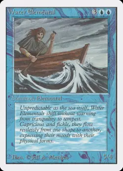Water Elemental Unlimited NM Blue Uncommon MAGIC THE GATHERING CARD ABUGames - Image 1