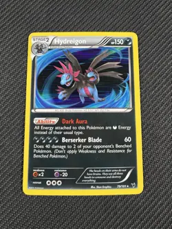 LP Holo Hydreigon 79/101 Noble Victories Reverse Holo Rare 2011 Pokemon Card - Image 1