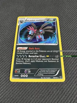 LP Holo Hydreigon 79/101 Noble Victories Reverse Holo Rare 2011 Pokemon Card - Image 3