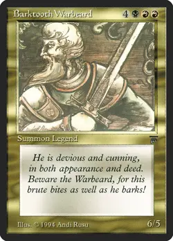 Barktooth Warbeard Legends PLD Uncommon MAGIC THE GATHERING MTG CARD ABUGames - Image 1