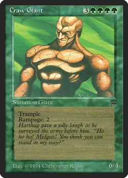 Craw Giant Legends PLD Green Uncommon MAGIC THE GATHERING MTG CARD ABUGames - Image 1