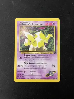Sabrina's Drowzee Gym Challenge - NM/LP - Vintage WOTC Pokemon Card - Image 3