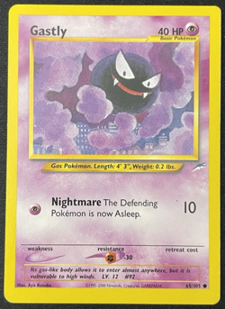 Gastly Neo Destiny - Light Play - Vintage WOTC Pokemon Card - Image 1