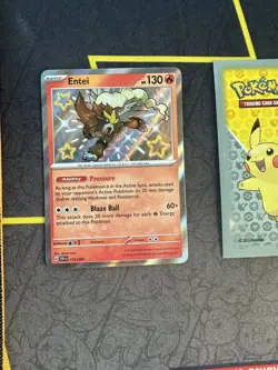 Pokemon Card Entei 112/091 Scarlet & Violet Paldean Fates Holo Rare 307💎NM💎 - Image 1