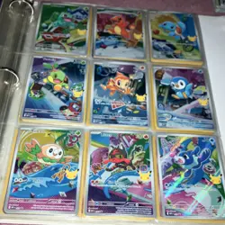 Pokemon Nintendo Promo Starter Holo Card Lot 9 Cards 2022 Bulbasaur Charmander - Image 1