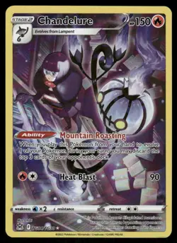 Pokemon Cards Chandelure TG04/TG30 Lost Origin Trainer Gallery Holo NM - Image 1