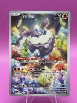Pokemon TCG Carbink 242/217 Ascended Heroes Illustration Rare NM Card - Image 1