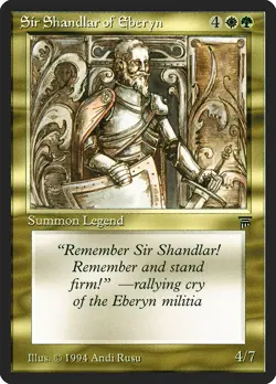 Sir Shandlar of Eberyn Legends PLD Uncommon MAGIC THE GATHERING CARD ABUGames - Image 1