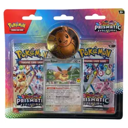 Pokemon NEW Prismatic Evolutions Two Pack Booster Foil Eevee Expansion Card Game - Image 1