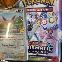 Pokemon NEW Prismatic Evolutions Two Pack Booster Foil Eevee Expansion Card Game - Image 5