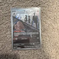 Pokemon Team Rocket's Dugtrio Full Art Holo Rare 239/217 TCG Card - Image 1