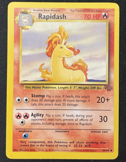 Rapidash - Jungle - NM/LP - Vintage WOTC Pokemon Card - Image 1