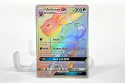 Umbreon GX (Rainbow Secret Rare) - 154/149 - Sun & Moon Pokemon TCG Trading Card - Image 1