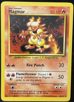 Magmar Base Set - NM/LP - Vintage WOTC Pokemon Card - Image 1
