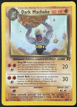 Dark Machoke Team Rocket Near Mint Vintage Pokemon Card - Image 1