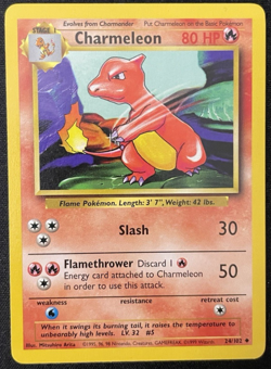 Charmeleon Base Set - LP/NM - Vintage WOTC Pokemon Card - Image 1