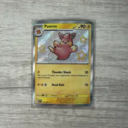 Pawmo 143/091 Paldean Fates (PAF) NM Shiny Rare Pokemon Card - Image 1